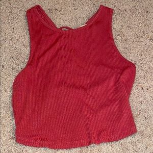 Red tank top